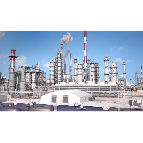 3D Huge Refinery Day n Night model